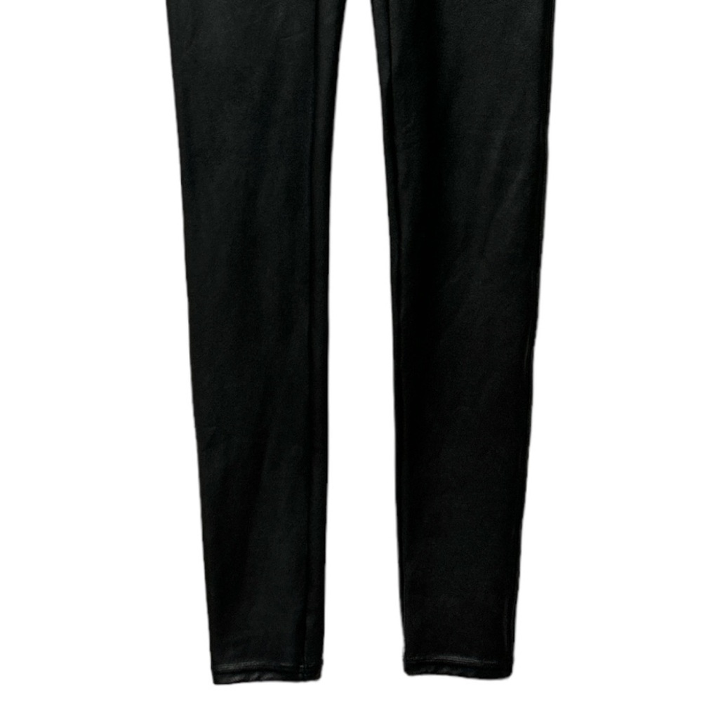 SPANX Black Faux Leather Leggings Sz Medium NEW - Picture 5 of 13